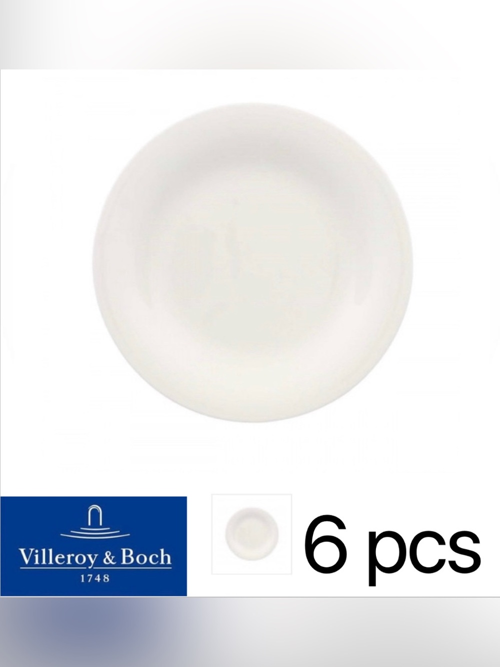 Set of 6 Villeroy & Boch New Cottage Breakfast plates 21 cm